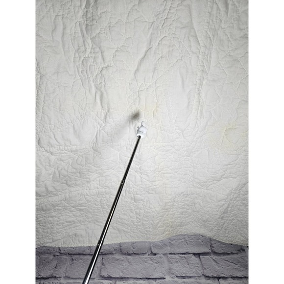 Handmade Embroidered Quilt Pink White Starburst 76" by 74" Full Size Vtg - Picture 9 of 13